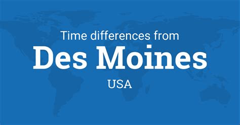 Time difference between Des Moines, Iowa, USA and Manila, .